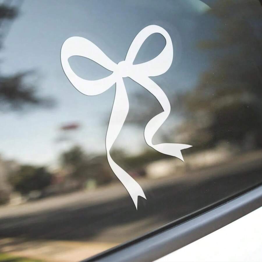 Car Accessories For Women - 1 stuk boog autosticker, vinyl girly