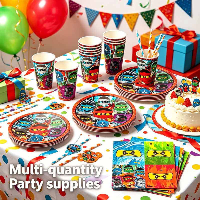 Car Accessories Walmart - Super Ninja Thema Servies Papieren Borden
