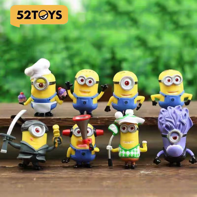 Car Accessories Walmart - 8 Stuks/1set 52TOYS Minions Cartoon Leuke