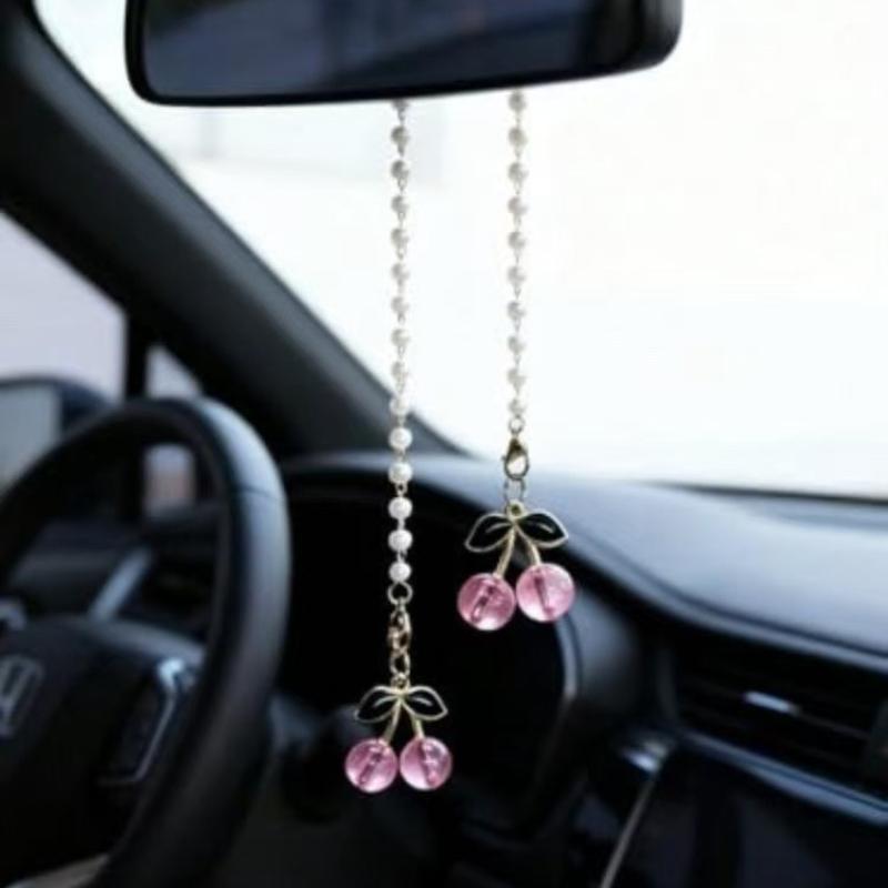 Car Accessories Mirror Hanging - 1 stuks kersen-thema auto achteruitkijkspiegel hanger