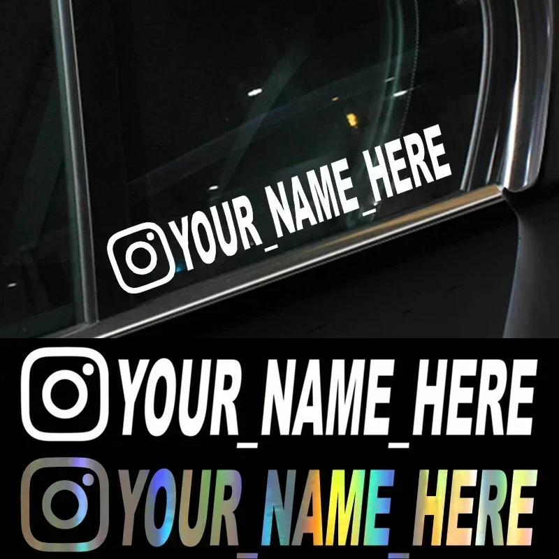 Car Accessories Nz - Gebruikersnaam Aangepaste gepersonaliseerde Instagram vinylstickers motorfiets
