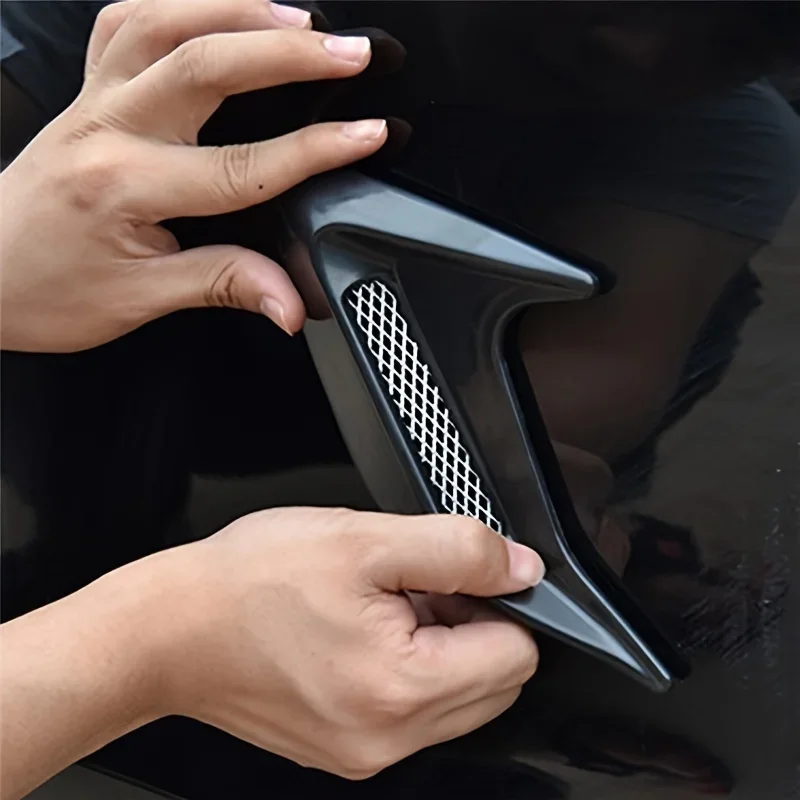 Car Accessories Nz - Koolstofvezel Universele Auto Shark Gills Spatbord