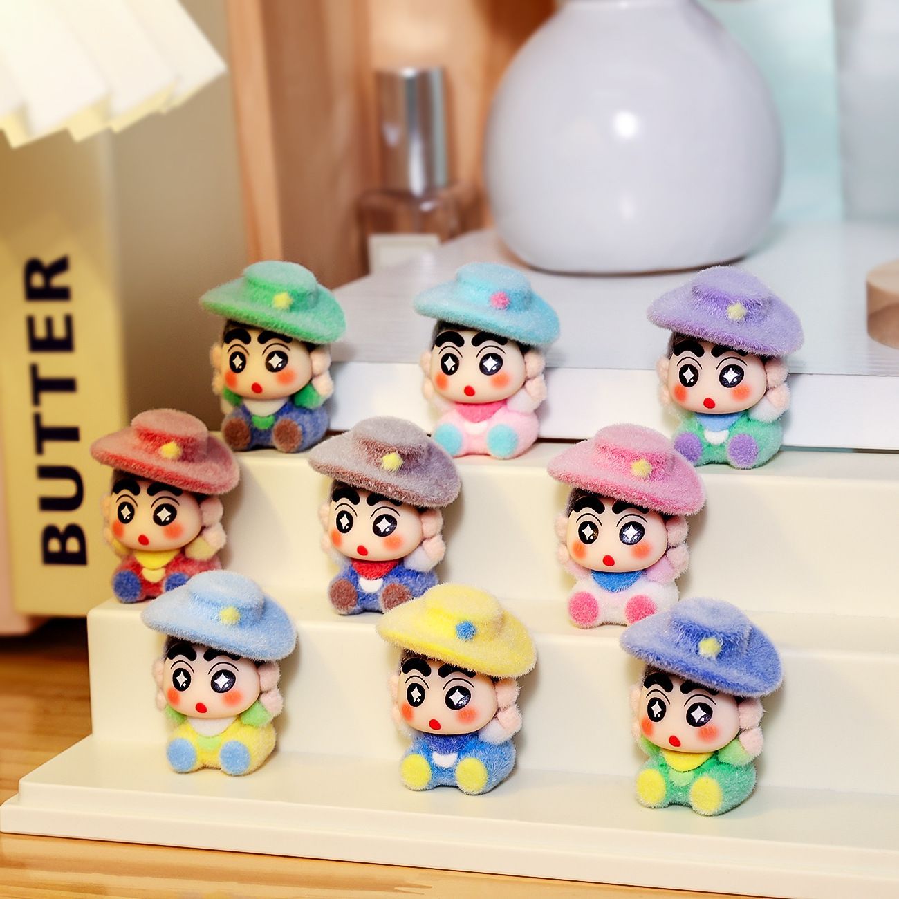Car Accessories Etsy - Nieuwe geflockte denim Shin Chan serie