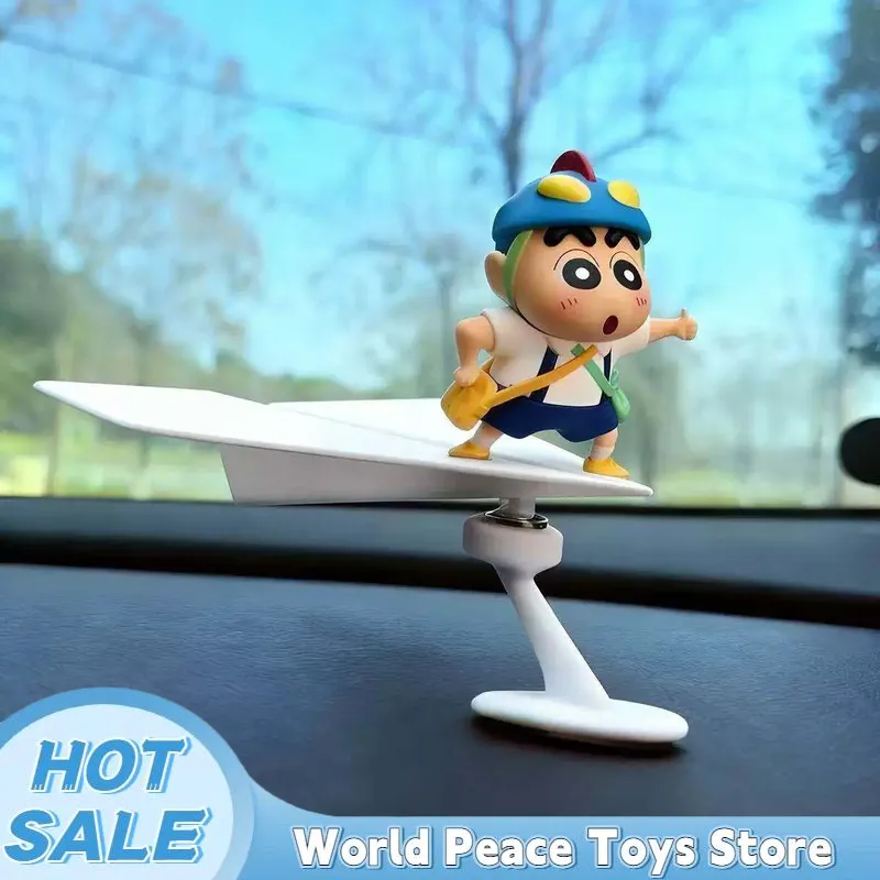 Car Accessories Etsy - Draaiende vliegtuigvormige Crayon Shin-Chan auto dashboard