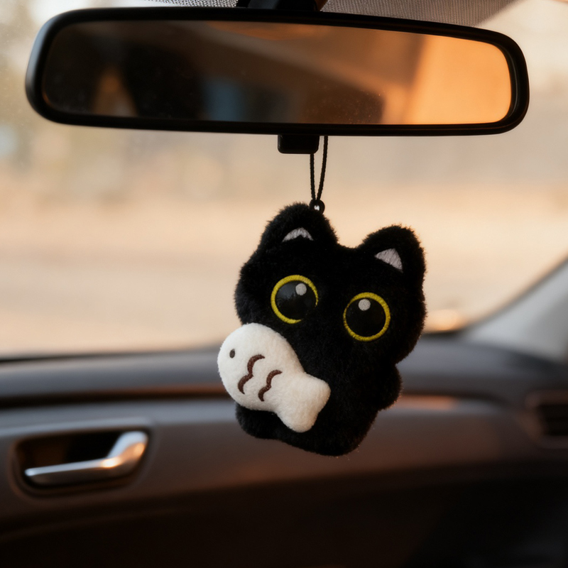 Car Accessories Mirror Hanging - Leuke achteruitkijkspiegel hanger decoratie cool pluche