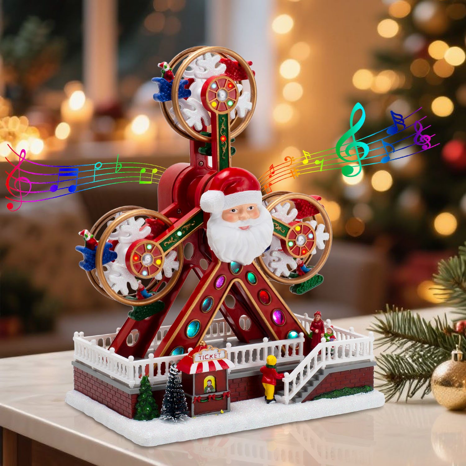 Kerst reuzenraddecoratie met k - Car Accessories Walmart recensie en prijs