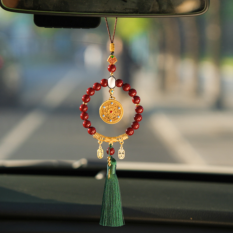 1 stuk Ping An Ruyi Kwast Stij - Car Accessories Mirror Hanging recensie en prijs