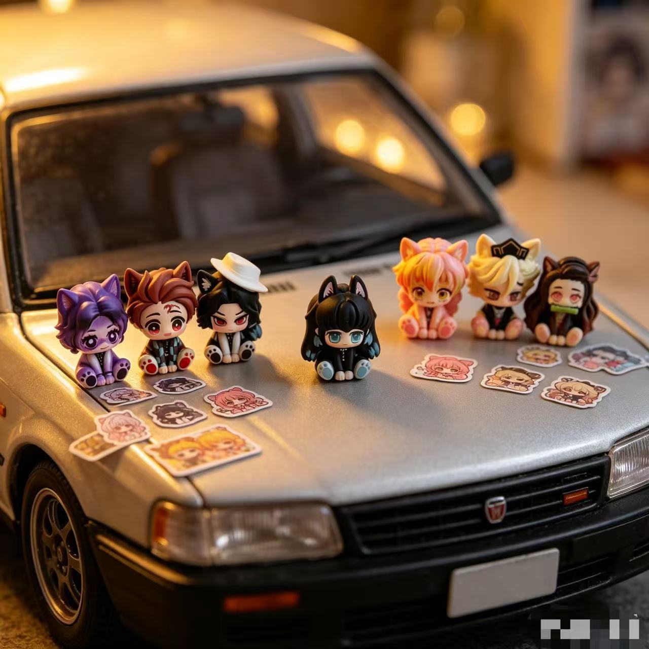 Demon Slayer schattig chibi-fi - Car Accessories Etsy recensie en prijs