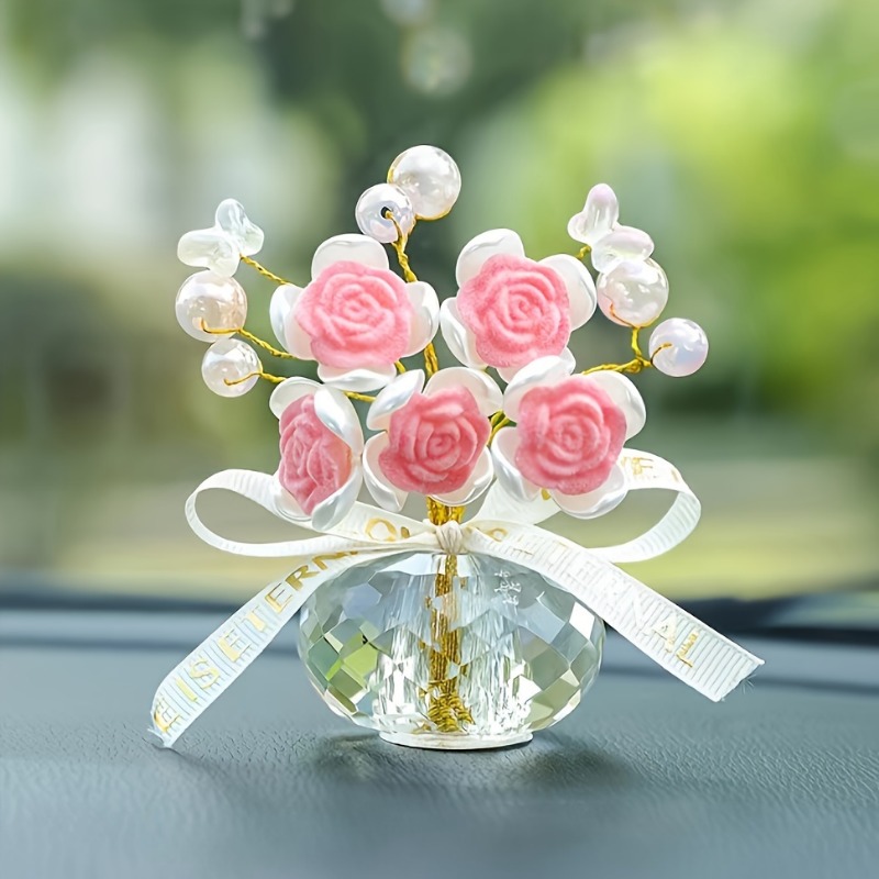 1PC kristalglas roos dashboard - Car Accessories Walmart recensie en prijs