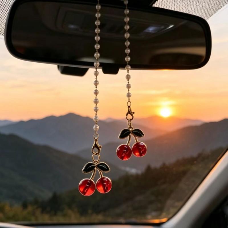 1 stuks kersen-thema auto acht - Car Accessories Mirror Hanging recensie en prijs