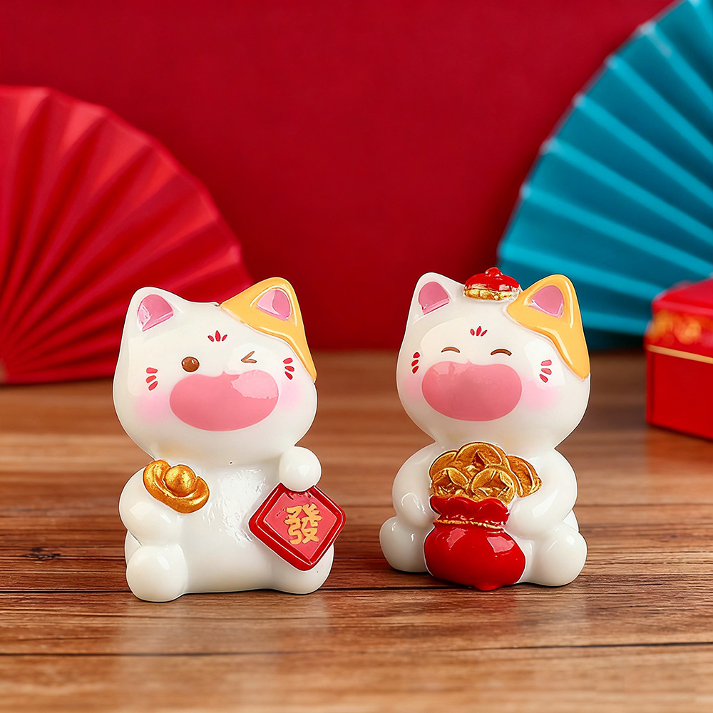 6 Stuks Mini Lucky Cat Ornamen - Car Accessories Walmart recensie en prijs