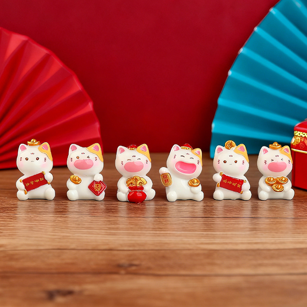 6 Stuks Mini Lucky Cat Ornamen - Car Accessories Walmart recensie en prijs