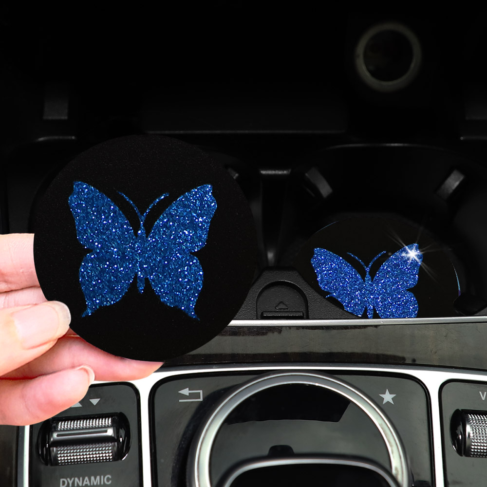 Twee Schattige Roze Vlinders G - Car Accessories For Women recensie en prijs